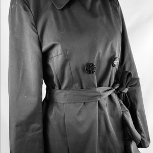 Pelle Studio trench coat.Black. Size L.